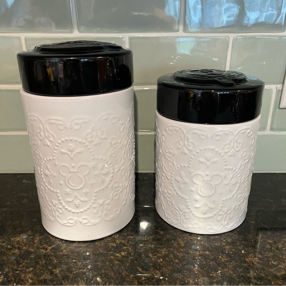Vintage Disney Parks Mickey Mouse Canister Set - Large/Medium small separate